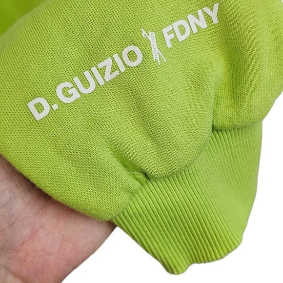 Danielle Guizio  x FDNY Sweatshirt Green Size XXL - Picture 6 of 10